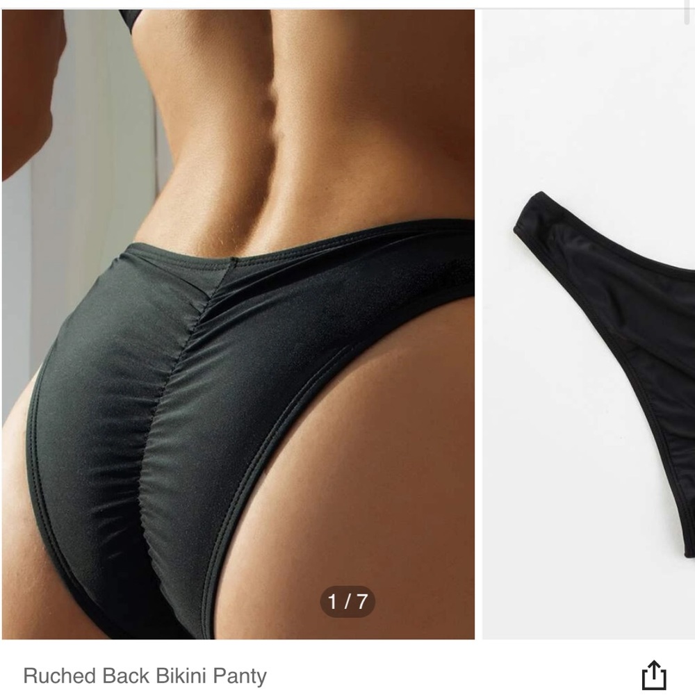 Ruched Back Bikini Panty